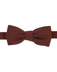 LE COLONEL - Neutrals Moka Italian Wool Bow Tie - Lyst