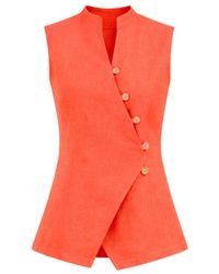 Lumina Eligma - The Isla Linen Vest Ensemble - Lyst