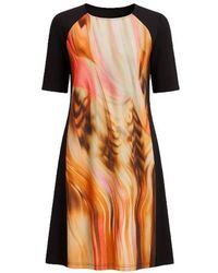 Conquista - Animal Print A Line Dress - Lyst