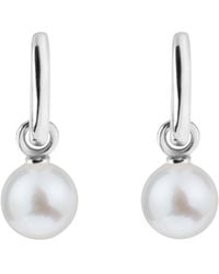 Ora Pearls - Aetia Pearl Hoop Earrings - Lyst