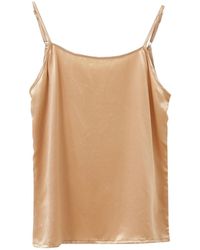 Soft Strokes Silk - Pure Mulberry Silk Camisole With Adjustable Straps - Lyst