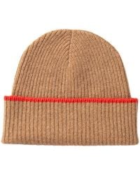 Kinalba - Neutrals Ladies Vicuna Mid-Weight Ribbed Cashmere Beanie Hat - Lyst