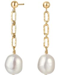 Katy Faye - Lana Pearl Earrings - Lyst