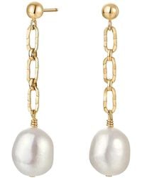 Katy Faye - Lana Pearl Earrings - Lyst