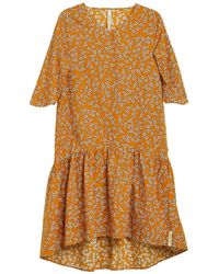 GROBUND - The Manilla Dress – The Bohemian One In Turmeric With Flowers - Lyst