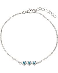 Belinda Jewelz - Swiss Triple Heart Bracelet - Lyst