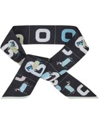 Saachi - Equestrian Skinny Neck Scarf - Lyst