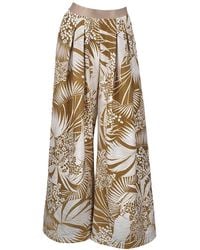Me & Thee - Pinch Of Salt Tropical Print Trouser - Lyst
