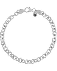 Nellou Jewellery - Chunky Belcher Bracelet Sterling - Lyst