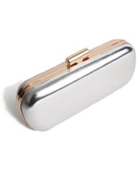 Springmoonatelier - Rose-Trimmed Metallic Clutch – Small Size, Big Elegance - Lyst