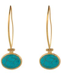 Ebru Jewelry - Gemstone & Dangle Earring - Lyst