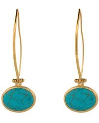 Ebru Jewelry - Gemstone & Dangle Earring - Lyst
