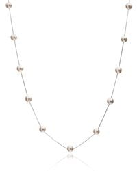 Pearls of the Orient Online - Gratia Sterling Chain Necklace With Cultured Freshwater Pearls - Lyst