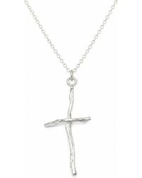 Mother Nature Jewelry - Cross Branch Necklace, Handmade Tree Pendant - Lyst
