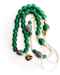 Persia Dona Jewelry - Vintage Glass On Strings Necklace - Lyst