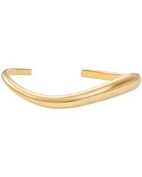 Nazzar - Wave Cuff Bangle Bracelet - Lyst