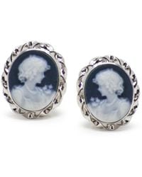 Vintouch Italy - Mini Cameo Stud Earrings - Lyst