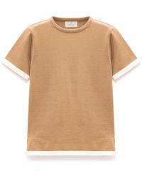 Peraluna - Rumi Knit Slit Cotton Blouse - Lyst