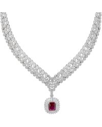 LÁTELITA London - Countess Statement Ruby Necklace - Lyst