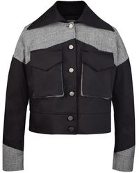 blonde gone rogue - Rejoice Boxy Colour Block Jacket In And Checker - Lyst