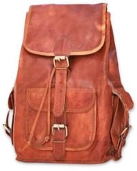 VIDA VIDA - Vintage Classic Leather Backpack - Lyst
