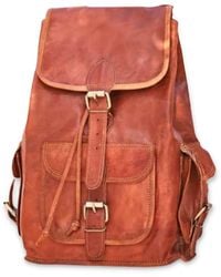 VIDA VIDA - Vintage Classic Leather Backpack - Lyst