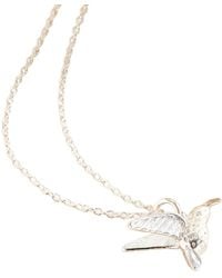 Posh Totty Designs - Sterling Hummingbird Pendant Necklace - Lyst