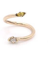 Gabriella Alicia - And Sapphire Toi Et Moi Wrap Ring - Lyst