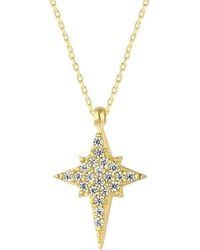 Spero London - Northern Star Polaris Starburst Sterling Necklace - Lyst
