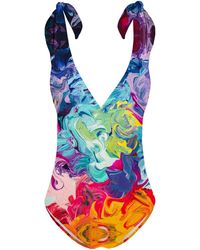 Aloha From Deer - Colorful Paintjob One Piece Swimsuit - Lyst