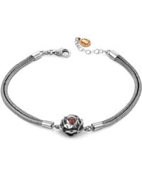 Unaloe - Blackstar Sterling Bracelet With Natural Ruby – Handcrafted Jewelry - Lyst