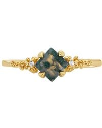 Ptera Jewelry - Southern Magnolia Moss Agate Ring - Lyst