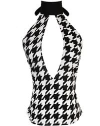 Ak Royalty Resortwear - Capri Top Houndstooth - Lyst