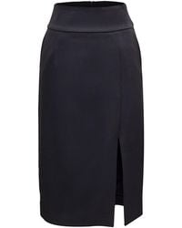 Smart and Joy - Front Slit Pencil Skirt - Lyst
