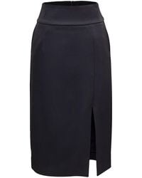 Smart and Joy - Front Slit Pencil Skirt - Lyst