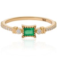 The Jewelz - Julius Siren Emerald Ring - Lyst