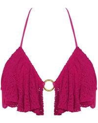 ANTONINIAS - Paloma Bikini Bra In Pink - Lyst