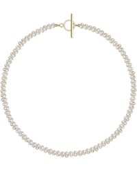 Lisa&Co. - Necklace Pearl Bead Sparkling - Lyst