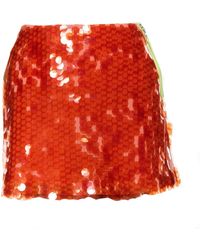 Mirimalist - Mermaid Coral Mini Skirt - Lyst