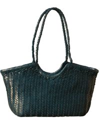 Rimini - Woven Leather Handbag In Zigzag Pattern 'vittoria' - Lyst