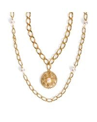Caramel Vintage Jewellery - Vera Double Necklace Set - Lyst