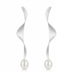 Ormiro - Moontide Sterling Pearl Drop Earrings - Lyst