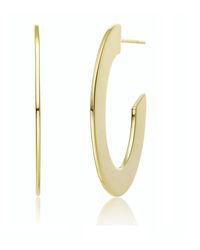 Genevive Jewelry - Rachel Glauber Colored Open Disc Hoop Earrings - Lyst