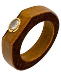 Lavani Jewels - Plated Blackberry Tiger Eye Ring Small Size - Lyst