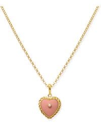 Vintouch Italy - Lovelight-Plated Heart Necklace - Lyst