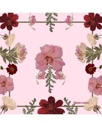 Baines London - 'Love' Summer Pure Silk Floral Scarf Square - Lyst