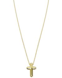Argento Vivo - Puffy Cross Necklace - Lyst