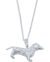 Reeves & Reeves - Large Sterling Fergus The Dachshund Necklace - Lyst