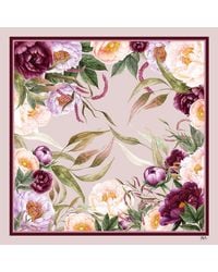 Ralufineart - Silk Scarf Peonies Symphony - Lyst