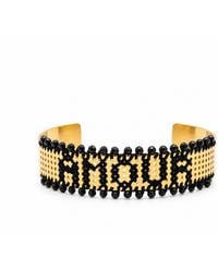 L'EIGHT STUDIO - Plated Beaded Cuff Bracelet – Amour - Lyst
